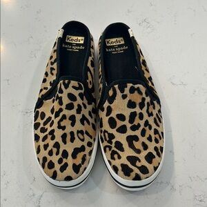 Keds x Kate Spade Leopard Print Slip-On Sneakers 7.5